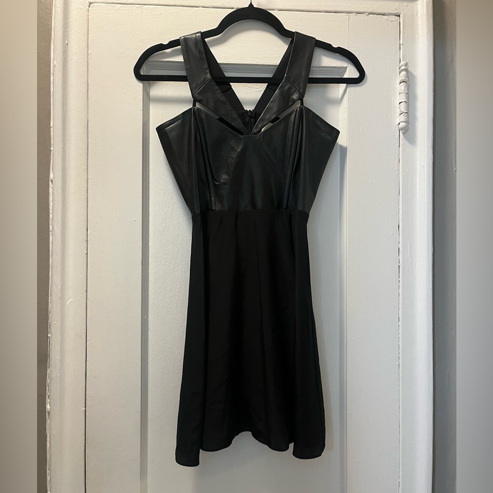 MASON Leather/Silk Top